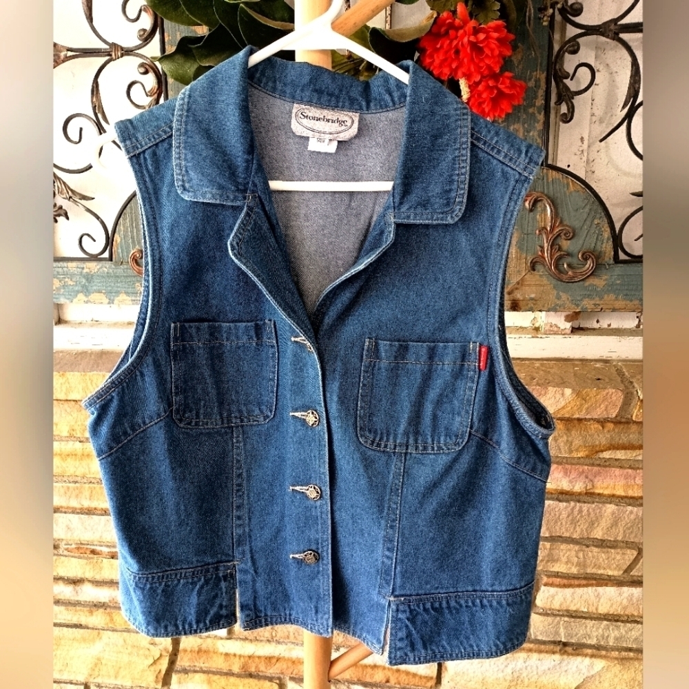 Vintage Stonebridge Denim Vest_14